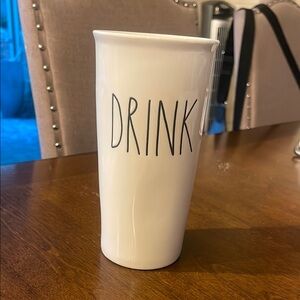 Rae Dunn White Ceramic Mug . New but no lid